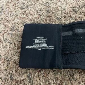 Modern Movement Black Strapless Bra 34DDD Underwire Support Built-in Shaping